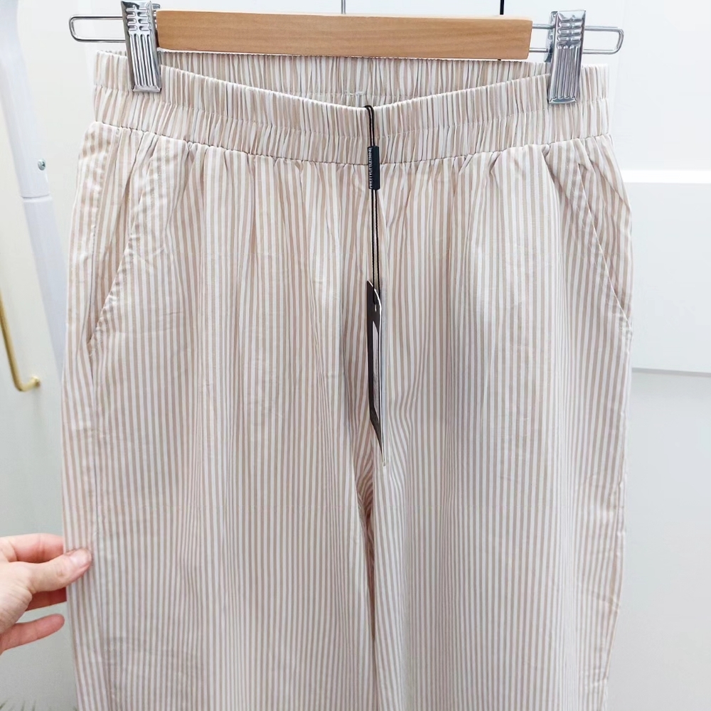 PrettyLittleThing pin striped wide leg trousers size 8 BNWT - Picture 5 of 9